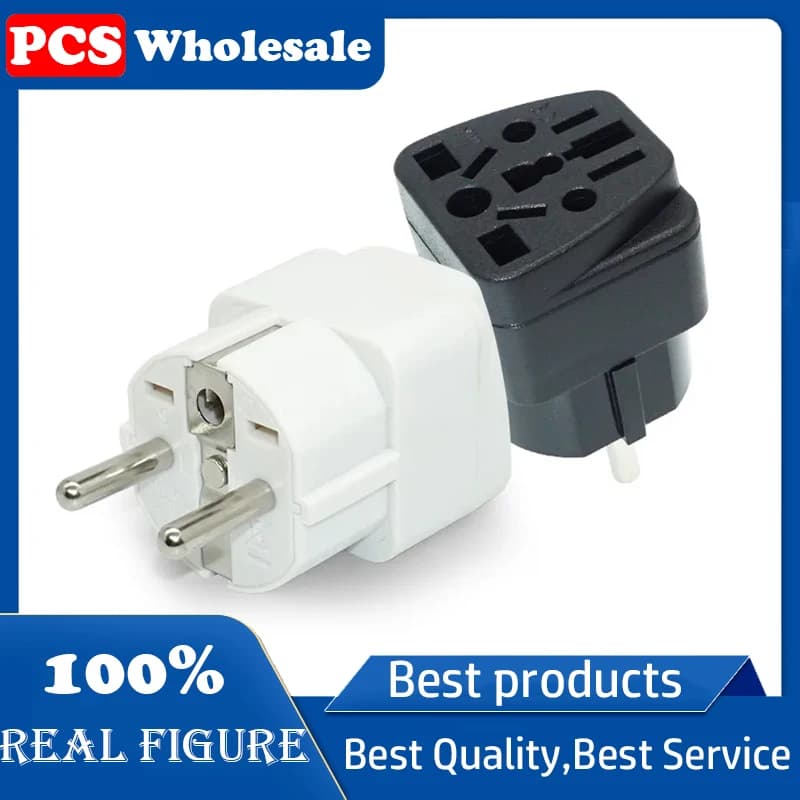 AU UK US Ke EU Kr Adattatore per spina Jerman Rusia Presa di corrente CA Perancis Schuko Plug Convertitore adattatore per caricabatterie da viaggio