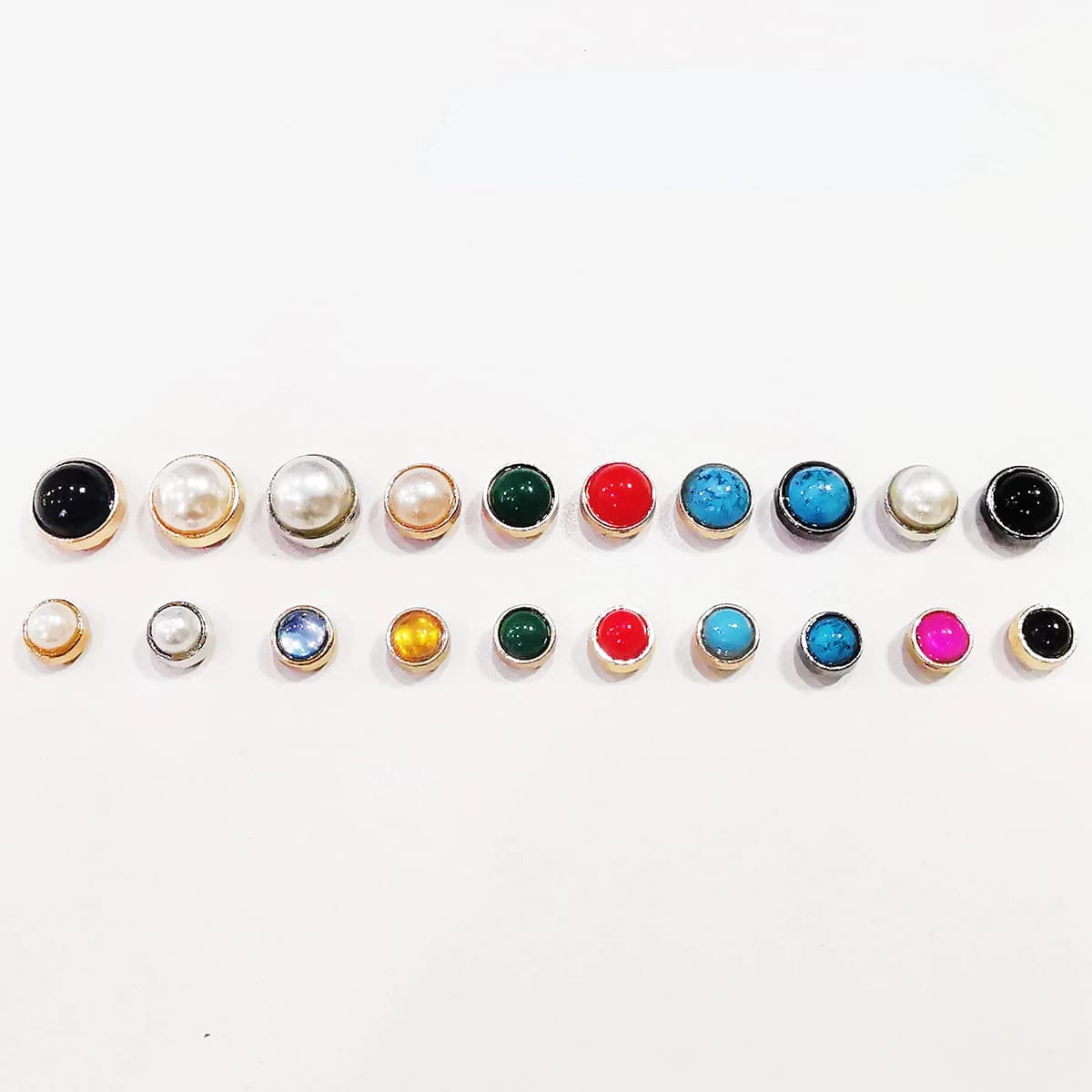 10-20set Round Cat Eye Trim rivetti per borchie in pelle Nail Garment Leather Craft Belt Wallet Bag Garments Pet Collar Decor 8/10mm