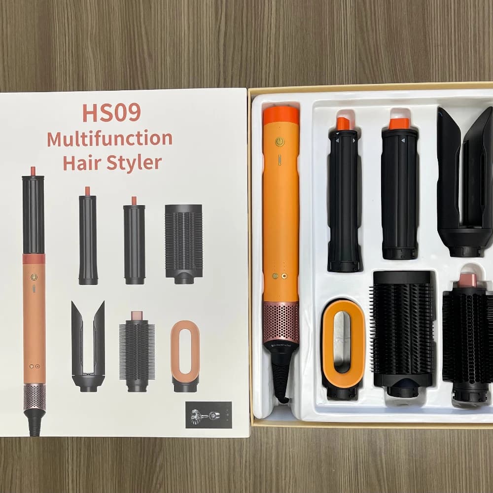 New 6-in-1 Hot Air Brush, Multifunctional Tool for Drying, Leasing and curling, for Professional and Home Use