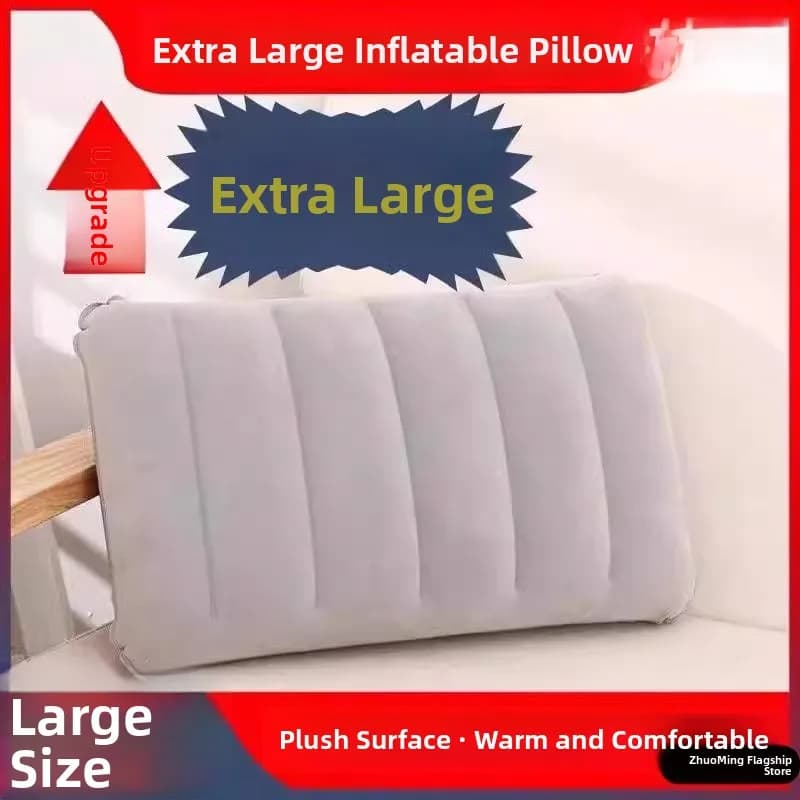 Cuscino Quadrato Gonfiabile Extra Large Portatile con Superficie Morbida per Viaggi, Pisolini e Uso Domestico, Cuscino Non Standard