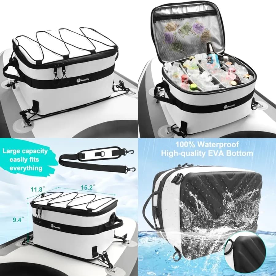 Borsa Termica per Paddle Board - Borsa Frigo Impermeabile per SUP e Kayak - Borsa Termica Gonfiabile Antiperdita per Accessori SUP