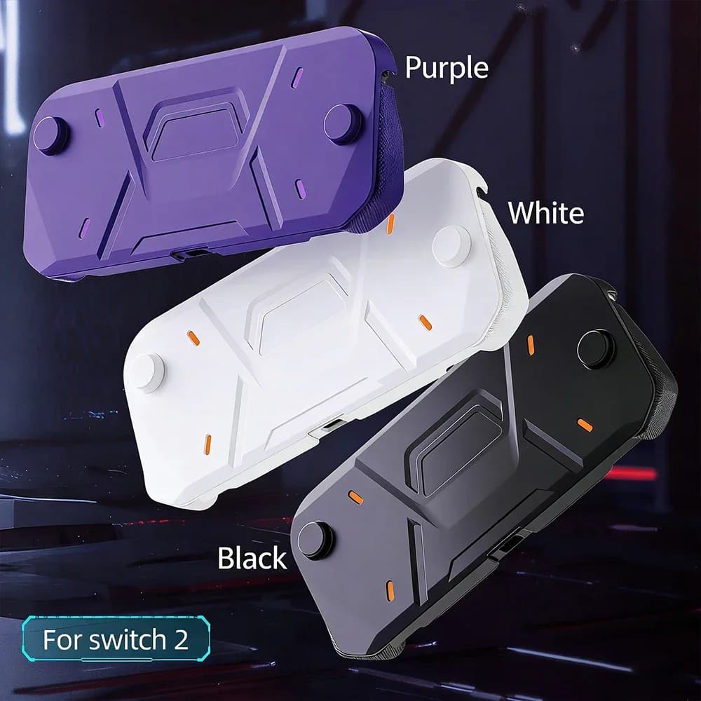 DATA FROG Mecha Style Armor Hard Shell Anti Drop Grip Protective Case For Switch 2 Handheld Game Console Accessories