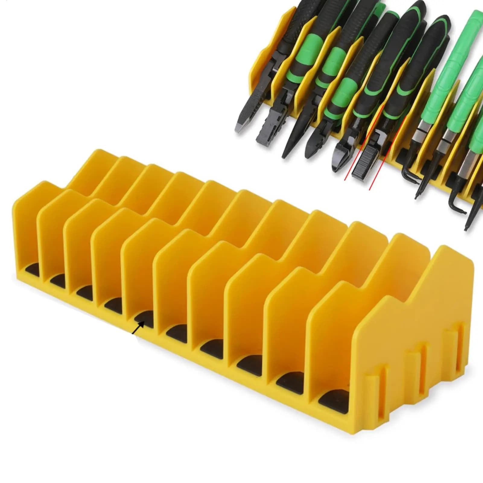 Space Saving Drawer Pliers Rack Sturdy Tool Organizer Storage Holds Up to Ten Pliers for Toolbox plier organizer Storage rack