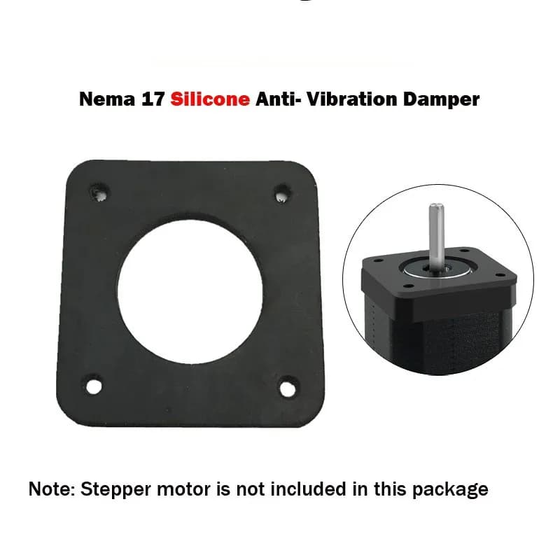 Ammortizzatore antivibrante in silicone NEMA 17 o NEMA 23 da 5 pezzi per stampante 3D CNC spessore 2 mm