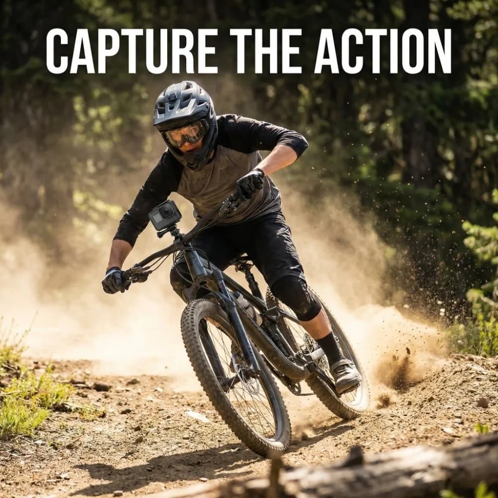 Supporto Universale per Specchietto Retrovisore, Staffa di Montaggio Universale in Metallo Regolabile per Action Camera, per Ciclismo all'Aperto
