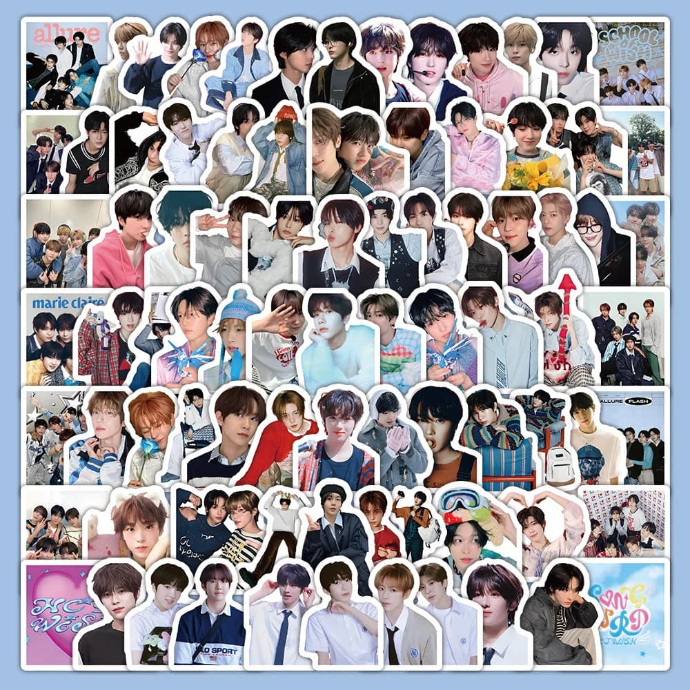 10/50/103PCS Nct Wish Adesivi Ragazzo sudcoreano Band Adesivo Bagagli Laptop Telefono Chitarra Auto Bici Skateboard Decalcomanie Ventole regalo