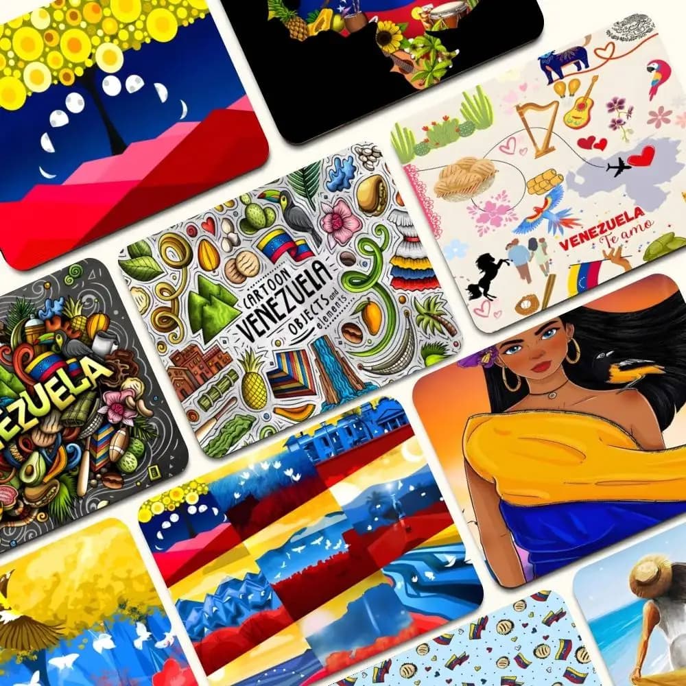Aesthetic Art Venezuela Animation Cartoon Anime Gaming Mouse Pad Keyboard Mouse Mats Smooth Company Writing Desk Mats