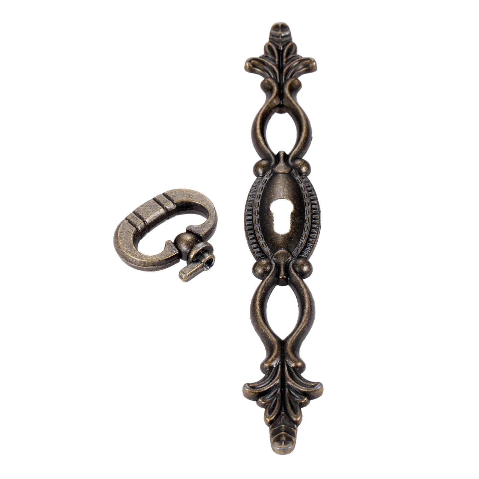 1pc Vintage 60mm maniglia fiore Pull Ring manopola Hollow Decor cassetto porta armadio scatola di legno manopola Mini maniglie