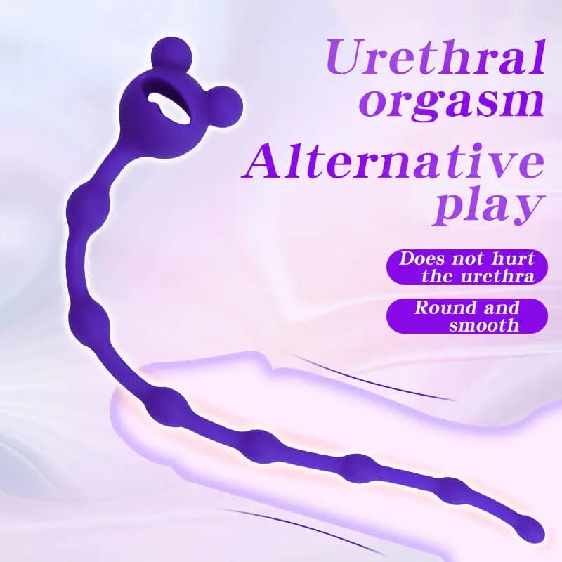 Tappi per pene lunghi catetere uretrale dilatatore in Silicone per occhi di cavallo che stimola le perline di tiro giocattoli gay strumenti per il sesso maschile per adulti 18 +