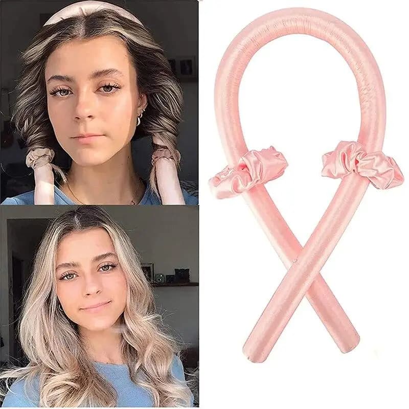 Fascia per capelli con bigodini senza calore, Asta arricciacapelli, Arricciacapelli in schiuma, Nastro arricciacapelli in seta, Anello per capelli, Strumenti fai da te per lo styling dei capelli, Per creare riccioli