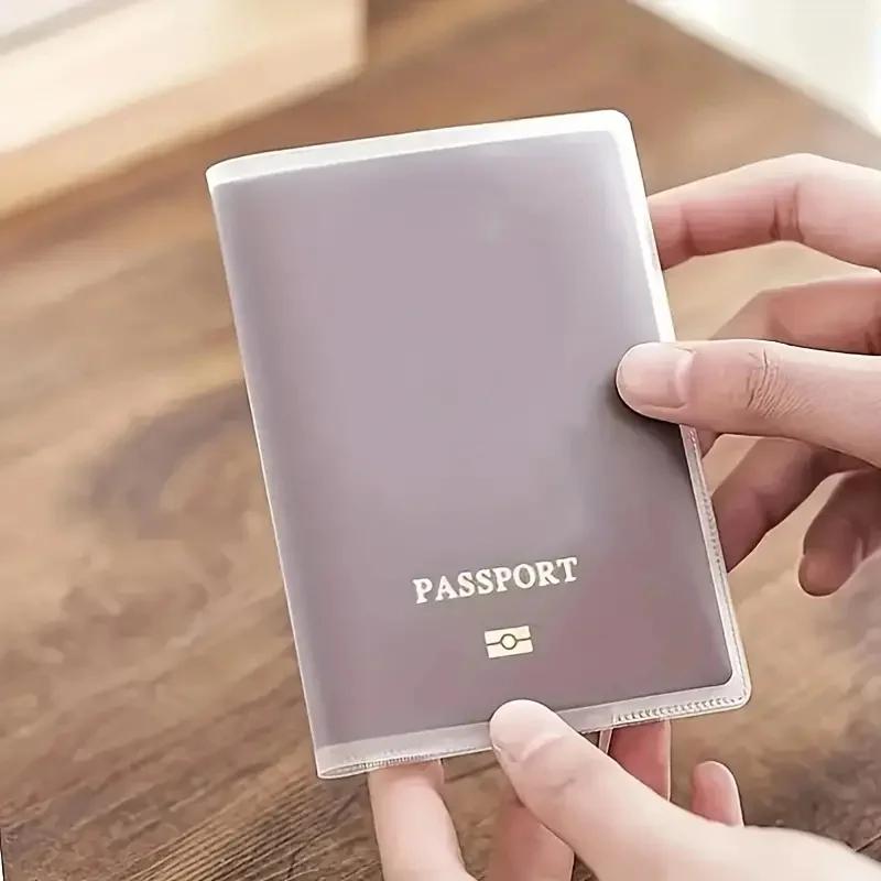 Porta passaporto con protezione per passaporto ispessita impermeabile da viaggio da 2 pezzi