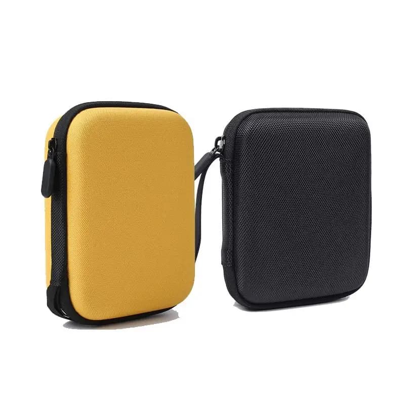Nuovo Porta Plettri Portatile in EVA Nero e Giallo con Scomparto per Plettri, Custodia per Plettri da Chitarra