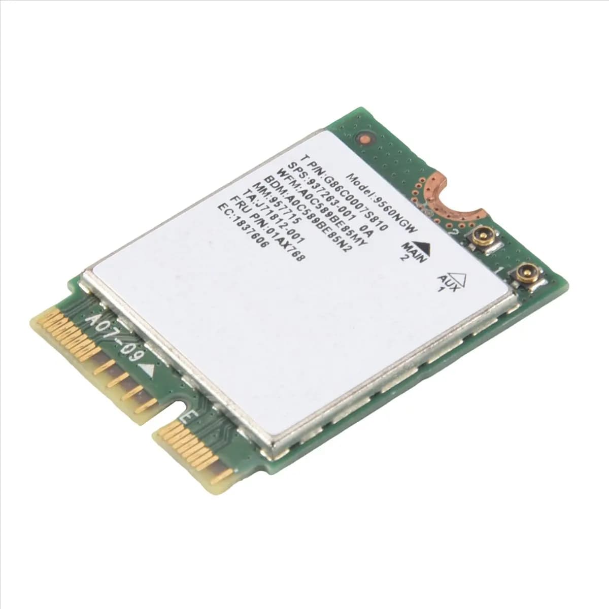AT42 1730Mbps for Dual Band Wireless AC 9560 Desktop Kit Bluetooth 5.0 802.11Ac M.2 CNVI 9560NGW Wifi Card with Antenna
