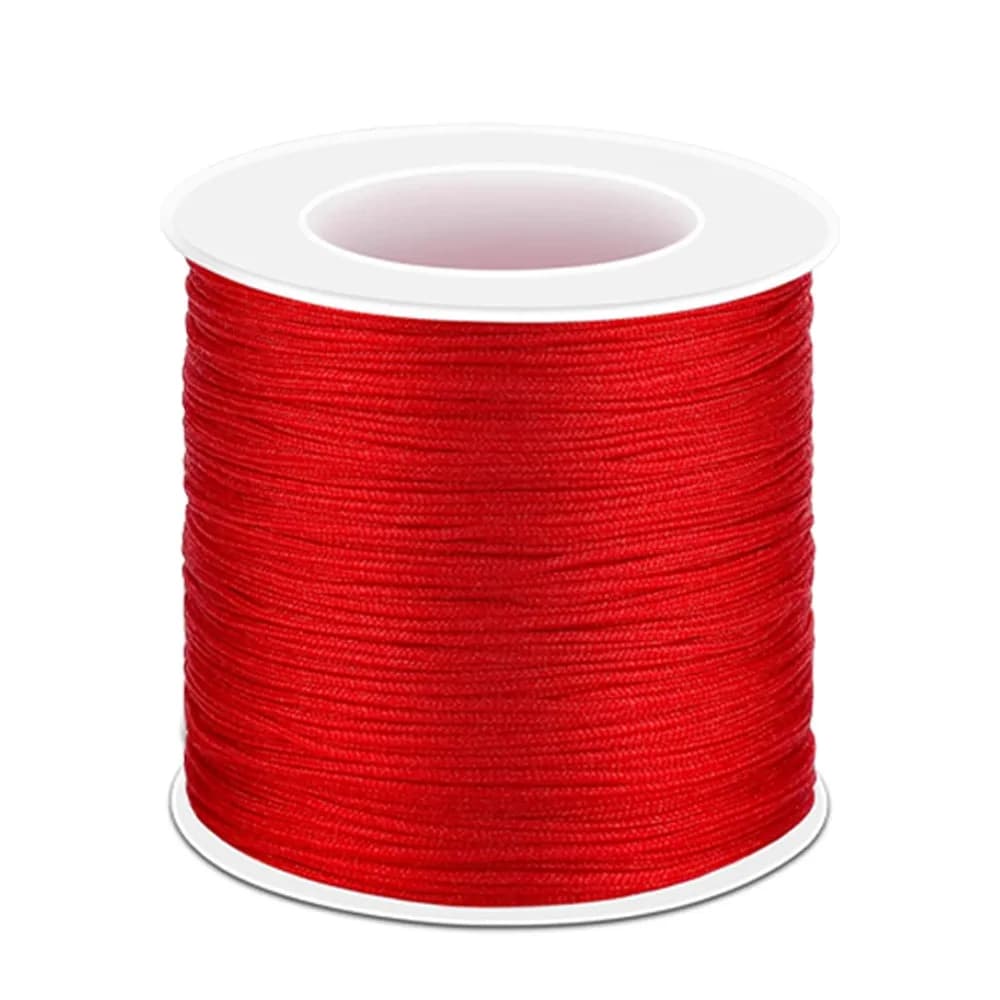 0.8/1.5mm Nylon Cavo di Raso Annodatura Cinese Coda di Rat Stringa di Seta Filo per il Braccialetto FAI DA TE Collana gioielli Kumihimo Craft Making