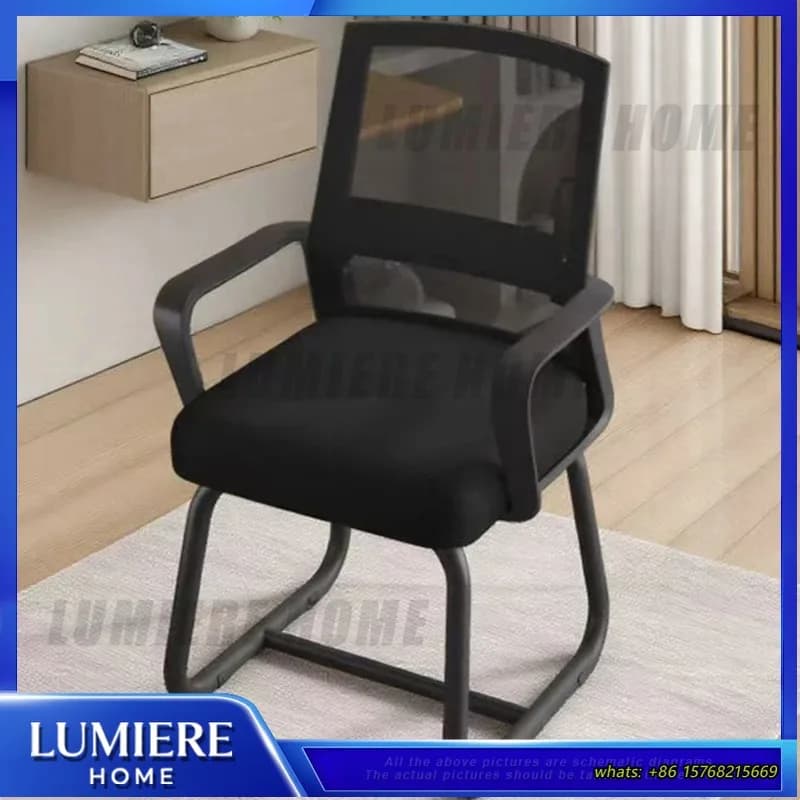 Sedia da Ufficio Ergonomica con Schienale in Rete Traspirante, Sedia da Computer con Cuscino Morbido, Comoda Sedia da Lavoro per Casa e Studio per Uso Quotidiano