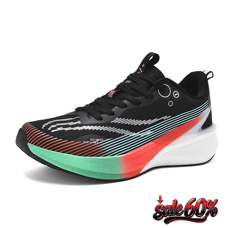 Scarpe da Corsa Uomo con Piastra in Carbonio, Scarpe Sportive Specializzate per Maratona, Traspiranti e Leggere, Sneakers Atletiche Antiscivolo Unisex Donna
