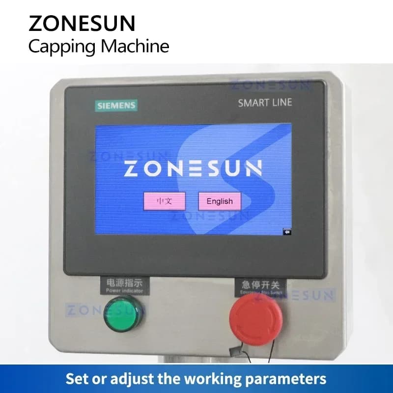 ZONESUN ZS-XG440T2 Macchina Automatica per Tappatura Twist-Off, Sigillatrice per Bottiglie e Vasetti, Attrezzatura per Confezionamento di Salse e Ketchup