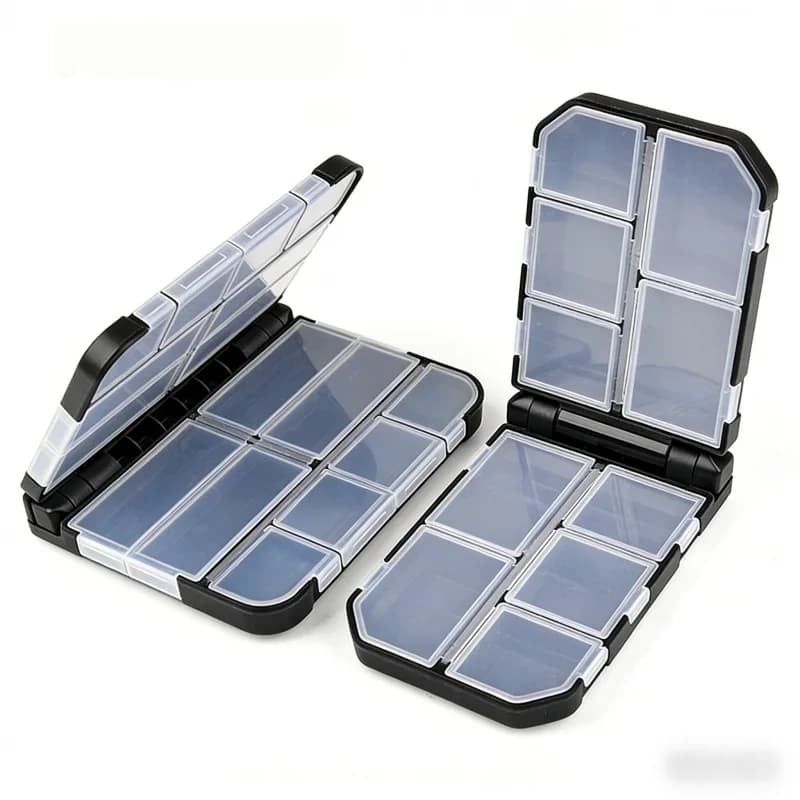 Waterproof Portable Fishing Tackle Box Lure Bait Storage Micro-Tool Hook Organizer Fishing Accessories Parts Container for Outdo