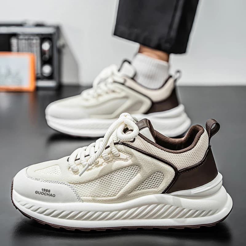 Scarpe Sportive Casual da Uomo Traspiranti con Rialzo, Mocassini alla Moda Comodi per Tennis e Corsa
