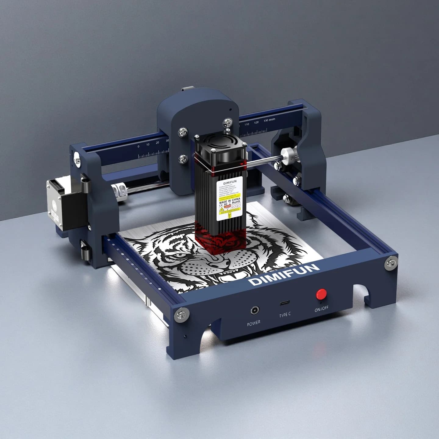 7W entry-level small laser engraving machine, DIY portable laser engraving machine. Can engrave wood, stainless steel, and glass