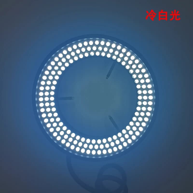 168 pezzi 320 pezzi lampada ad anello a LED fotocamera microscopica elettronica industriale sorgente luminosa visiva illuminatore per microscopio da laboratorio