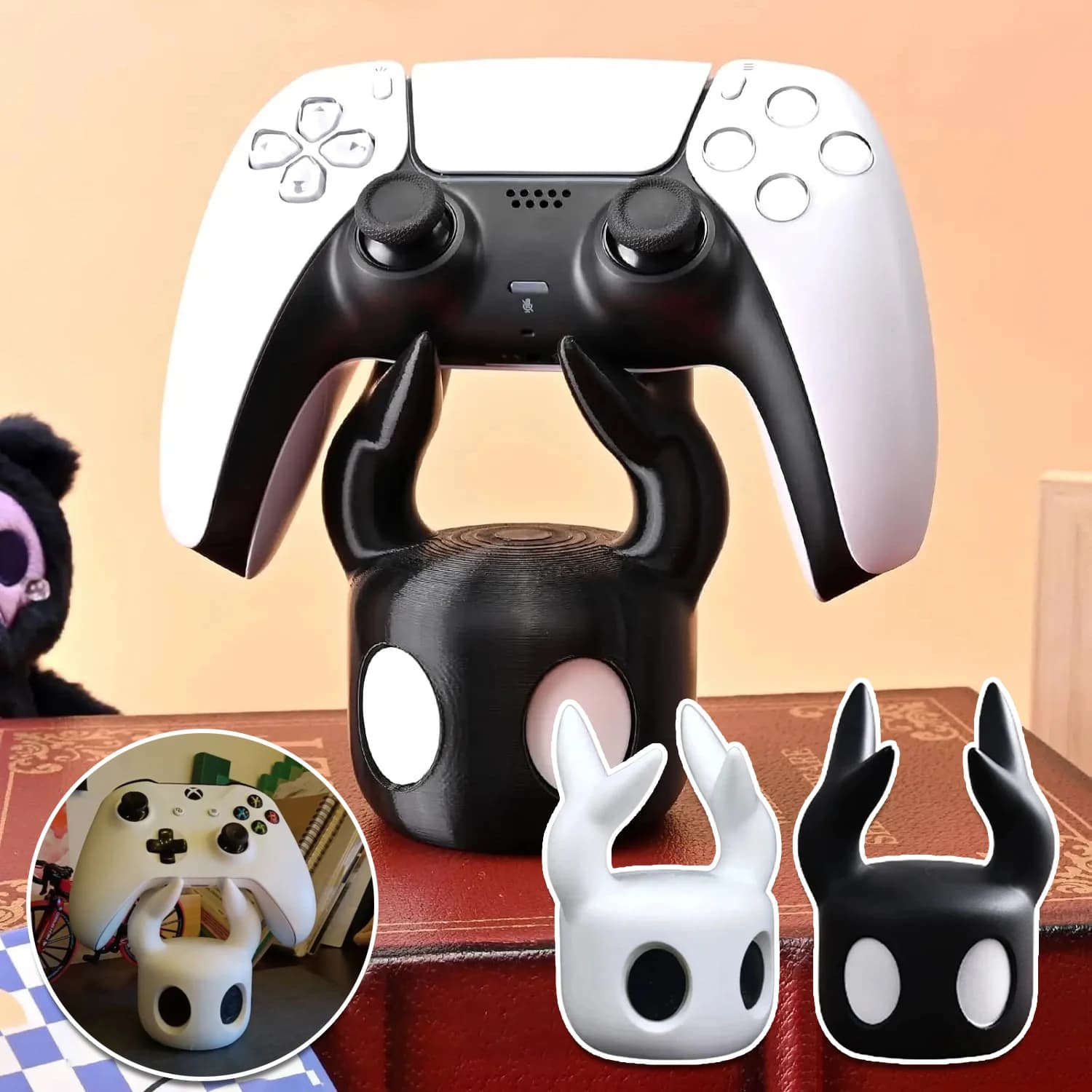 Desktop Creative Cartoon Ghost Controller Stand Cool Display Holder for PS5 Xbox Switch Gaming Console Accessories