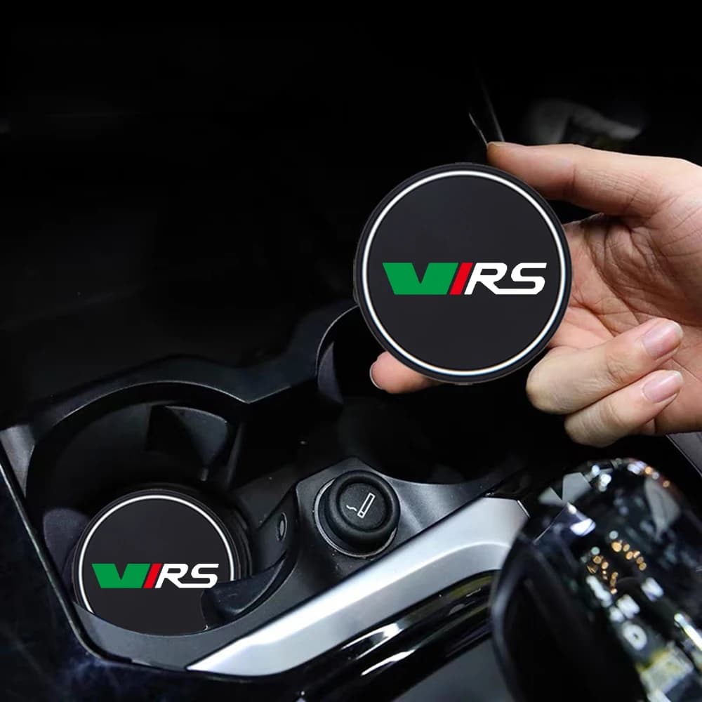 2 pieces auto cup water cup silica gel bottle holder VRS bottle holder for Skoda VRS Octavia A7 Fabia Rapid Yeti Kodiaq Superb