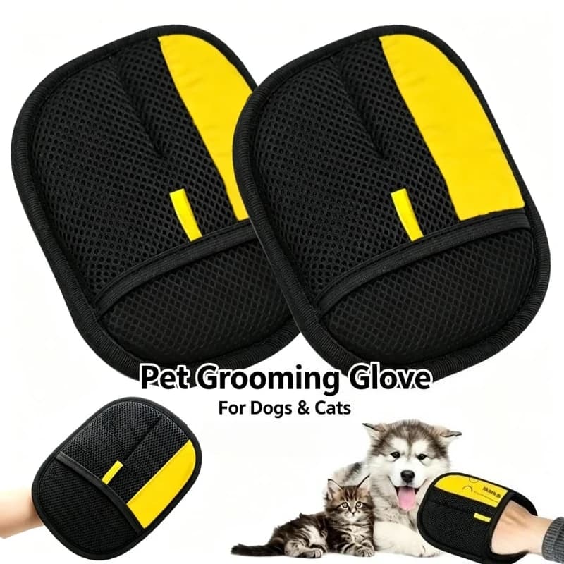 Electrostatic Glove for Removing Animals - Brush Reusable for Dogs and Cats for Cleaning Sofas, Carpets and Clothes