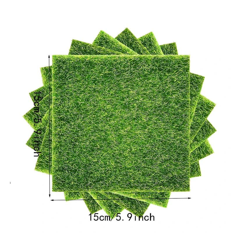 15/30cm Grassland Artificial Musk Meadow Turf False Grass Green Zerbino Carpet for House Garden Decoration FAI DA TE Micro Landscape Ornament