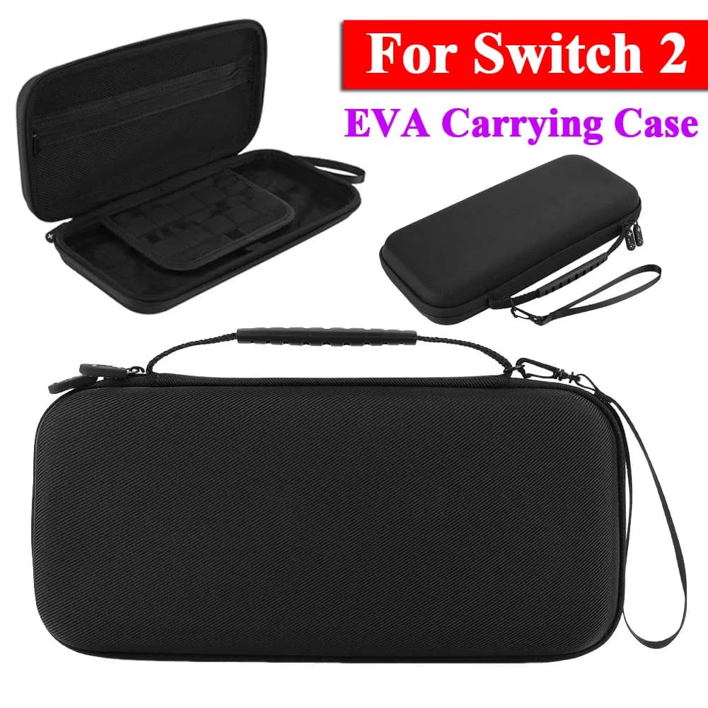 Custodia da trasporto in EVA per custodia per console di gioco Switch 2 con 10 supporti per carte da gioco per borsa organizer antiurto Switch 2