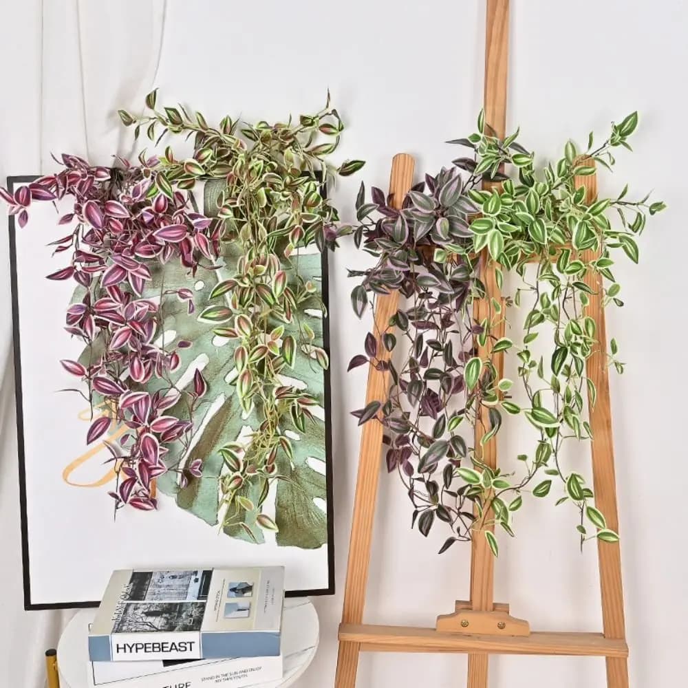Decorazioni per Matrimoni, Foglie Artificiali in Seta, Piante Finte Pendenti Lunghe 75cm, Foglie di Albero Riutilizzabili per Casa e Giardino