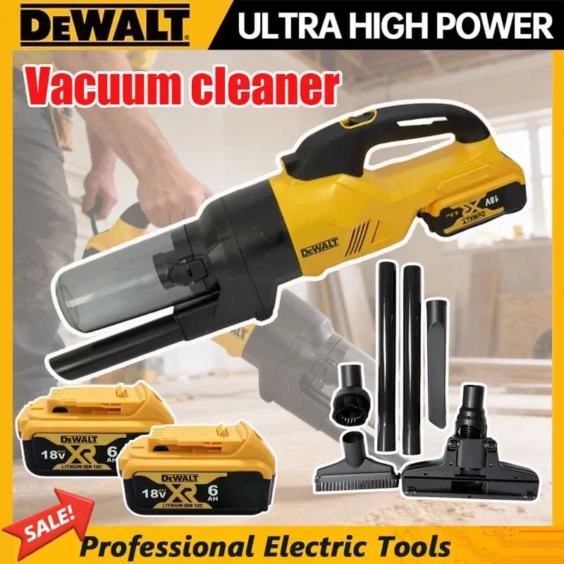 Aspirapolvere Portatile Senza Fili Dewalt per Pulizia di Casa e Auto, Macchina per Pavimenti in Legno e Moquette