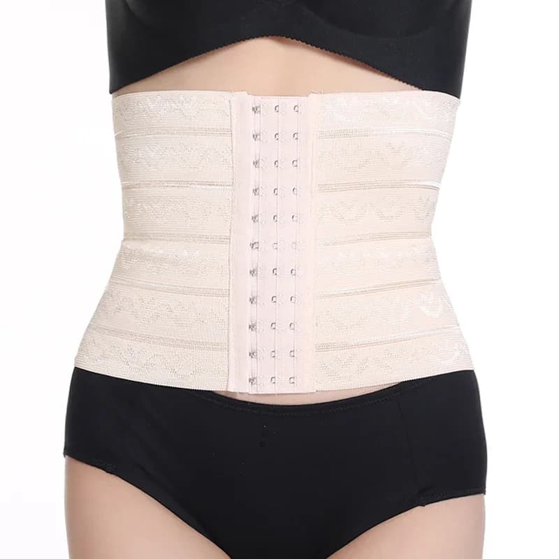 Womens Waist Trainer Cincher Body Shaper intimo Lingerie Tummy Slim Belt controllo post-partum Underbust corsetto disossato in acciaio
