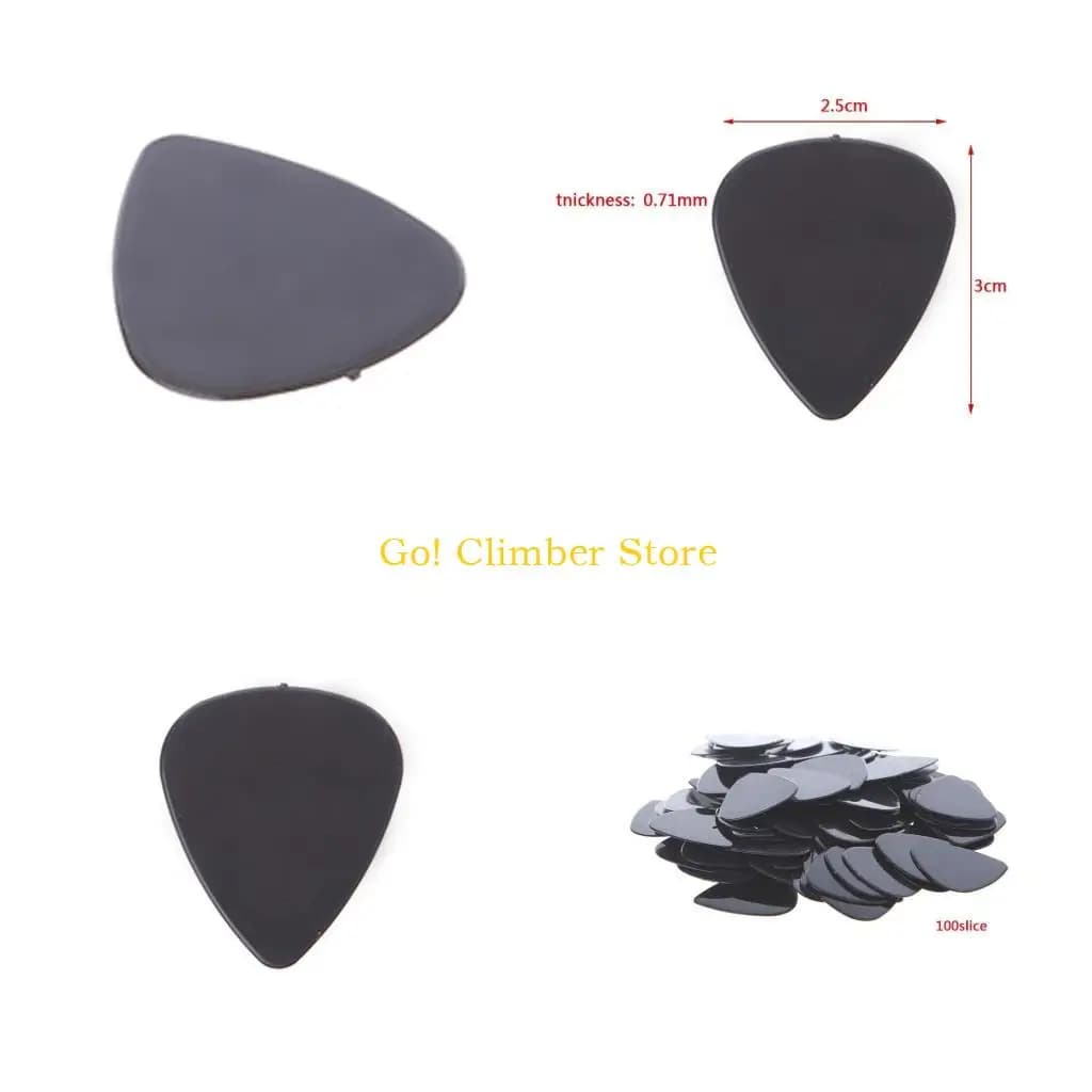 Q84C 100 pezzi Plettri per chitarra elettrica acustica 0,71 mm Plettri Strumento musicale