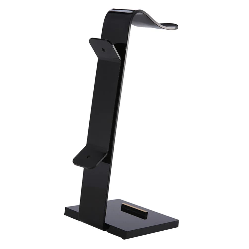 Supporto per cuffie in acrilico da 1 pezzo, porta cuffie staccabile, espositore stabile, organizer da tavolo, accessori per cuffie