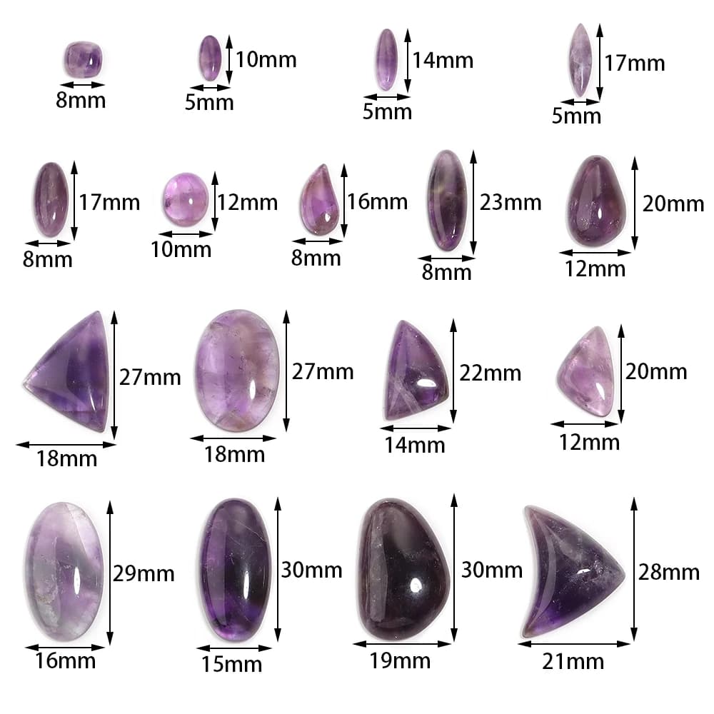 2/3/5 pz Ametiste Viola Cabochon Perline Irregolare Pietra Naturale Cabochon Flatback Cameo Perline per Gioielli FAI DA TE Che Fanno ciondolo