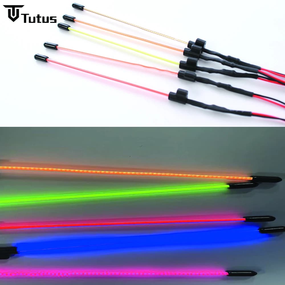 Simulation Glowing Flagpole LED Light for 1/18 1/24 1/30 1/32 RC Crawler Car Upgrade Parts Decoration Accessories