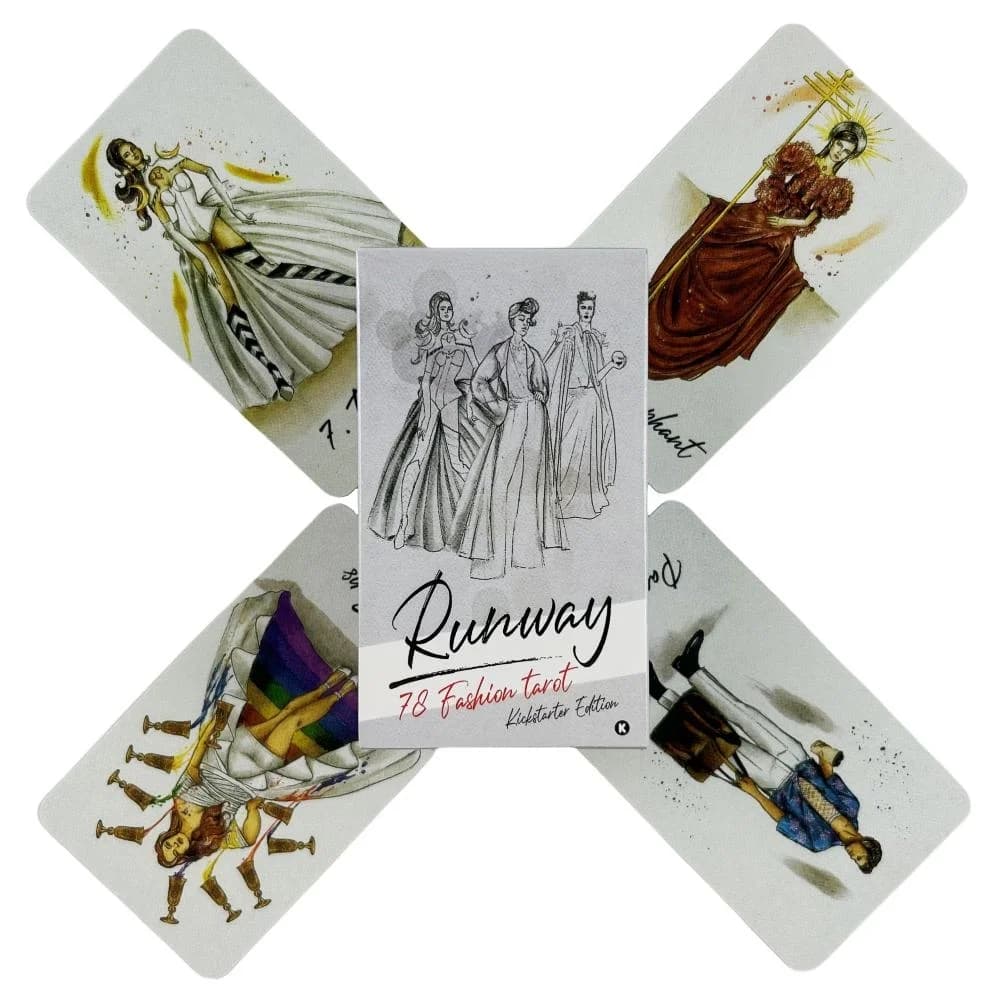 Runway Tarot Cards A 80 Deck For Beginners Deck Oracle English Visions divinazione Edition Borad Playing Games
