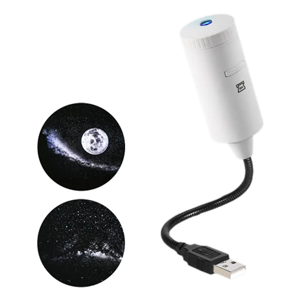 LED Star Projector Night Lamp Romantic Starry Sky Projection Bedroom Car Ceiling Wall Background Decor Lamp Car Ambient Light
