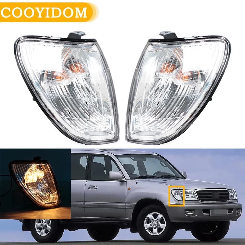 Auto Indicatore di direzione Anteriore Per TOYOTA LAND CRUISER FJ100 1998 1999 2000 2001 2002 LC100 Lampada Ad Angolo 81521-60360 81511-60490