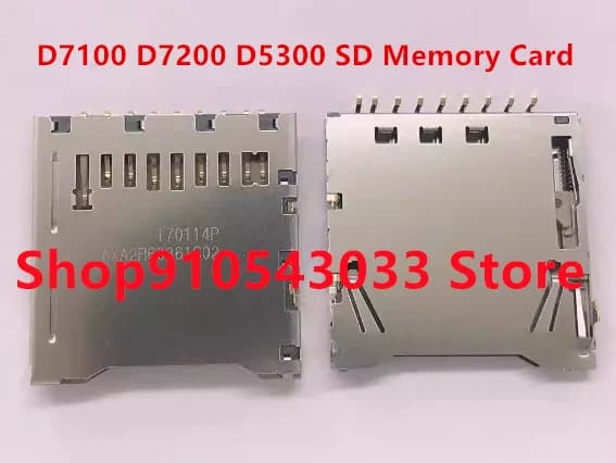 1PCS NUOVO Per Nikon D7100 D7200 D5300 Lettore di Schede di Memoria SD Slot Holder Riparazione Della Fotocamera Sostituzione Pezzo di Ricambio