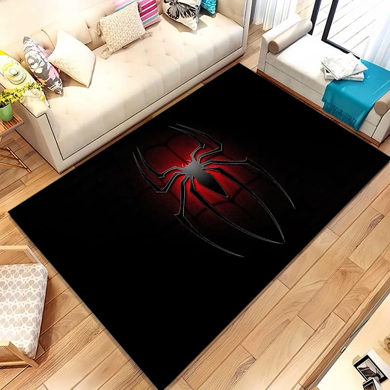 Tappeto antiscivolo per soggiorno con cartoni animati Marvel Avengers Spider Man, tappeto morbido per camera da letto, sala giochi per bambini, divano, tappetino decorativo per la casa
