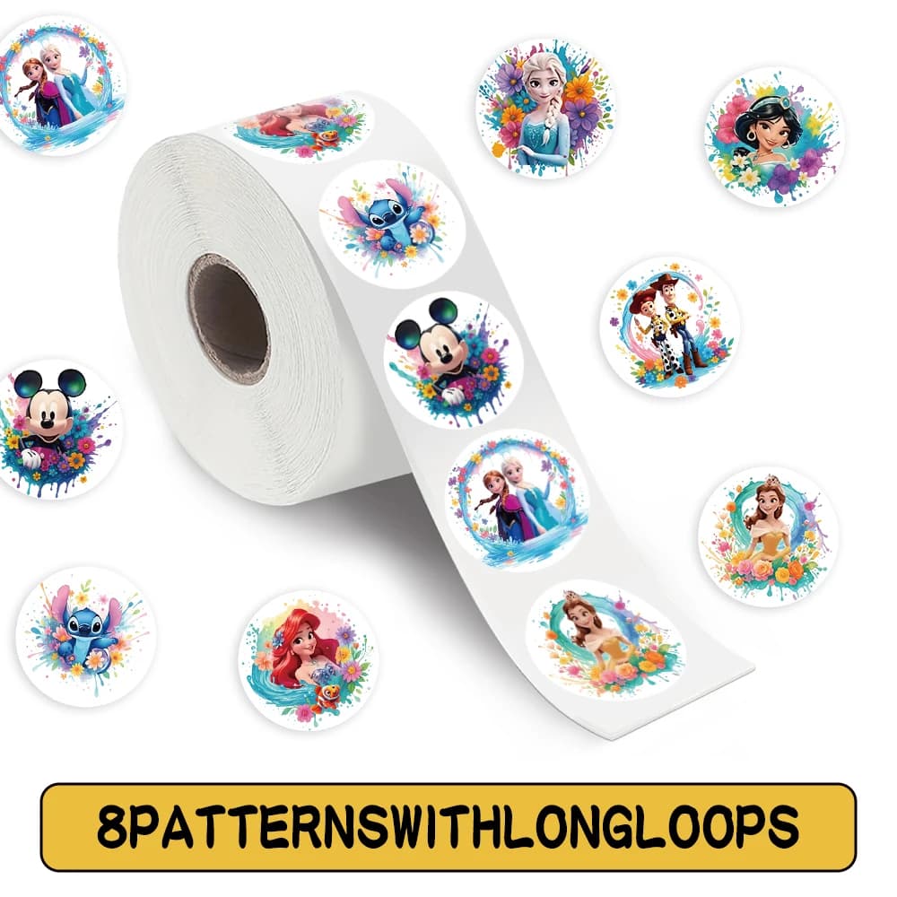500 Pezzi Adesivi Graffiti Disney Princess Anna, Sticker di Moda Squisiti per Telefono, Computer, Notebook, Cancelleria, Giocattoli Fai-da-Te, Segreti