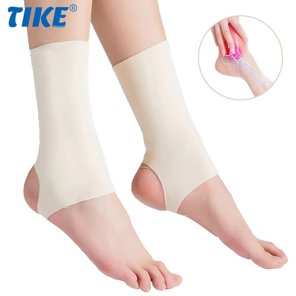 1 paio di manicotti sportivi a compressione per caviglia tutore leggero per supporto alla caviglia in fascite plantare, tendine d'achille e tendinite
