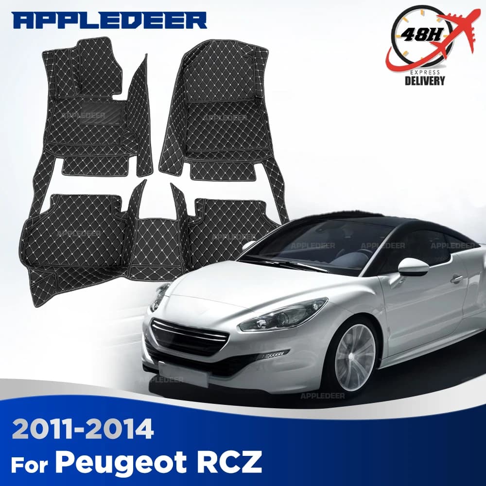 Tappetini Auto Personalizzati per Peugeot 408 2010-2024, 508 2011-2022, RCZ 2011-2014, Accessori per Rivestimento Interno