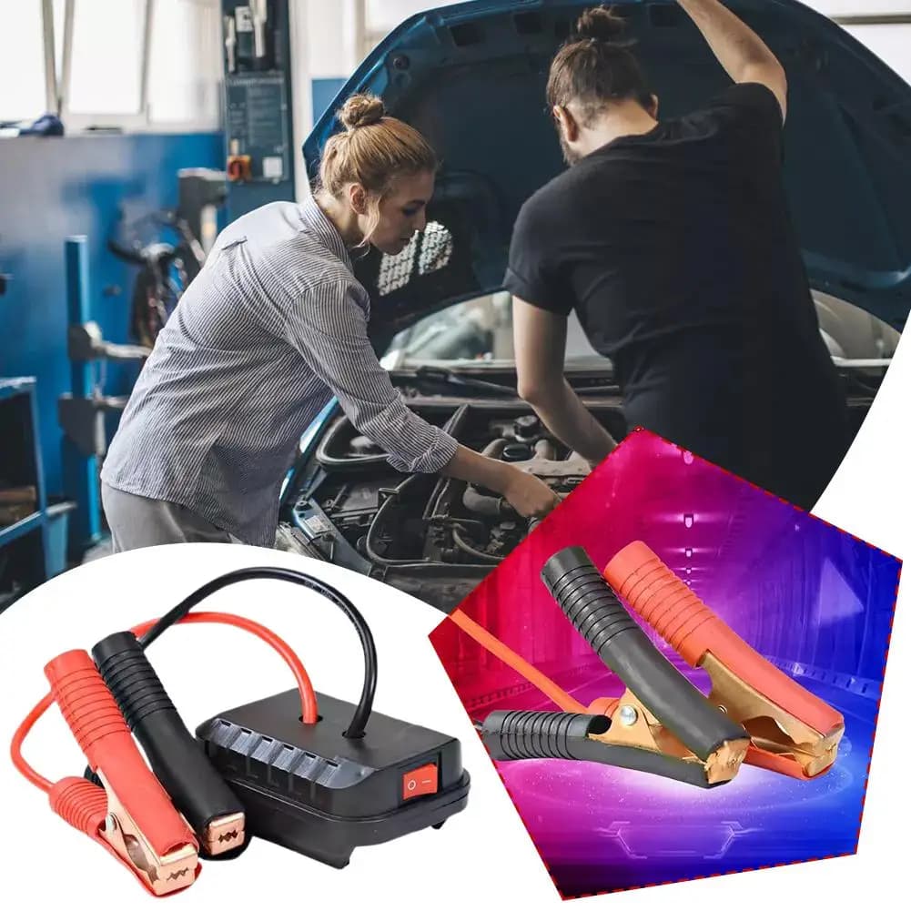 Avviamento di emergenza per auto per Makita Booster cavo adattatore batteria al litio convertitore caricatore clip accenditore automatico avviamento di emergenza fai da te A0V0
