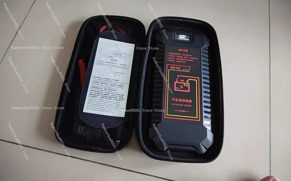 Alimentatore portatile con amplificatore batteria per veicoli di emergenza per avviamento di emergenza per auto con super condensatore