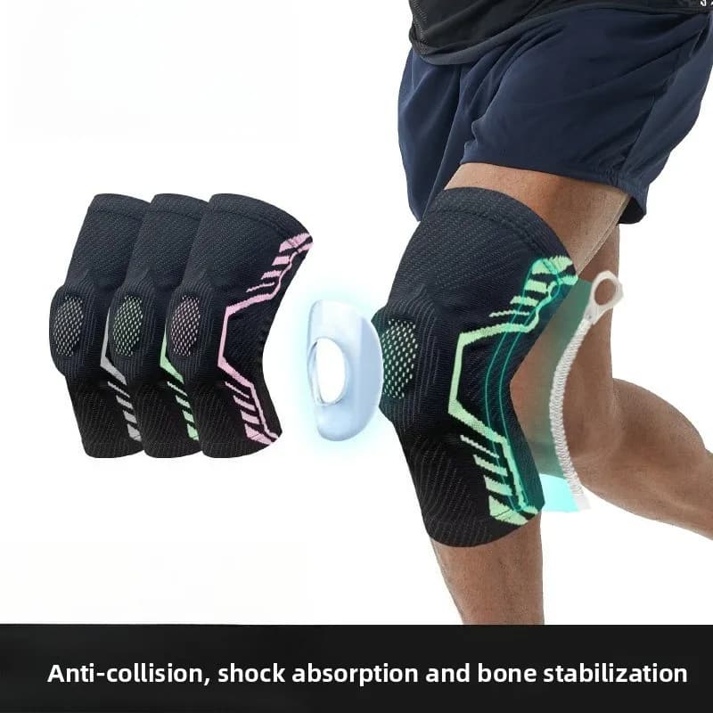 1 Pezzo Ginocchiera con Cinturino, Supporto Mediale Rotulare, Compressione del Menisco, Protezione per Ginocchio per Corsa, Ciclismo e Sport