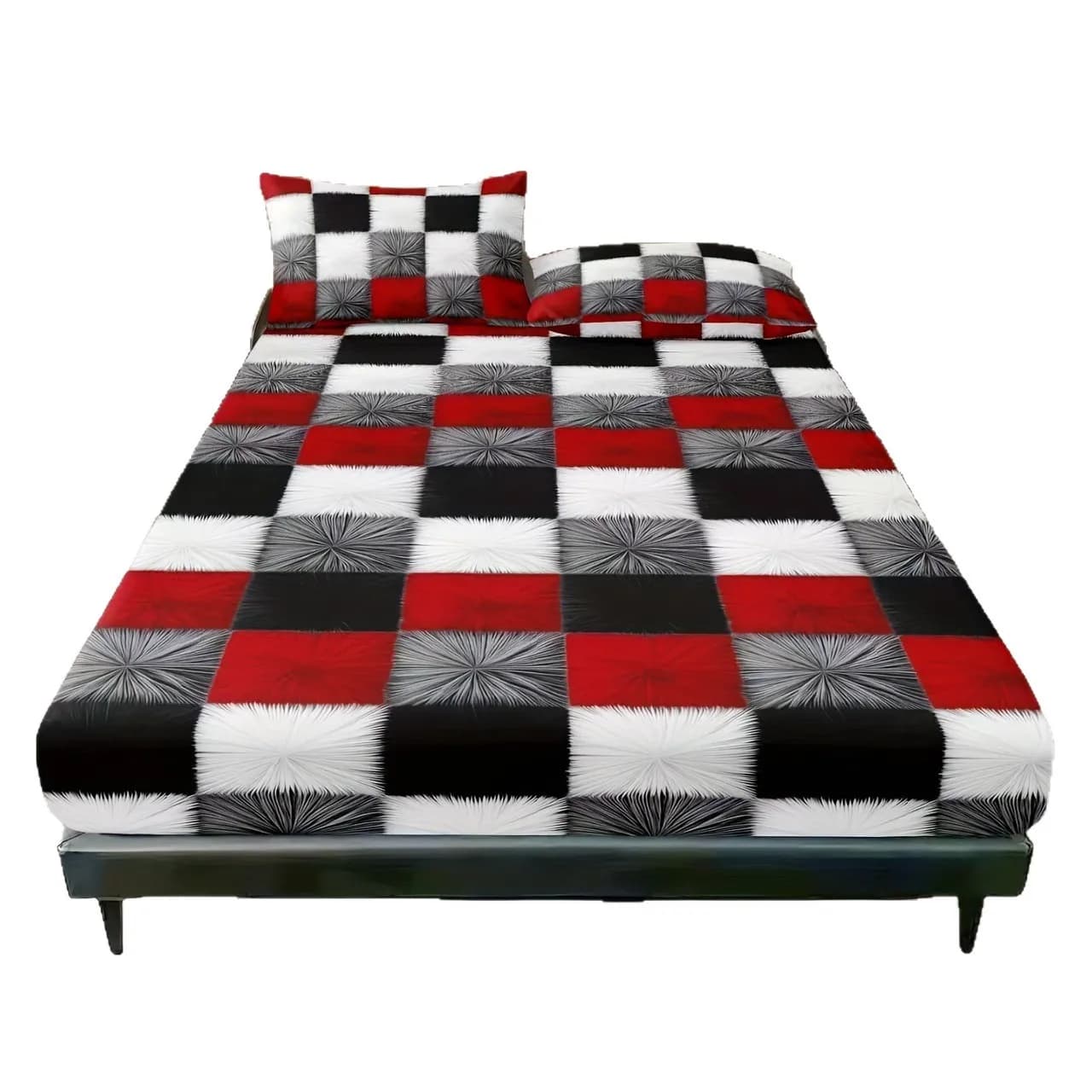 Premium printed bedsheet Family Bed Sheet Set Elastic wrapped bed sheet Full size available customization Ultra fine fiber mater