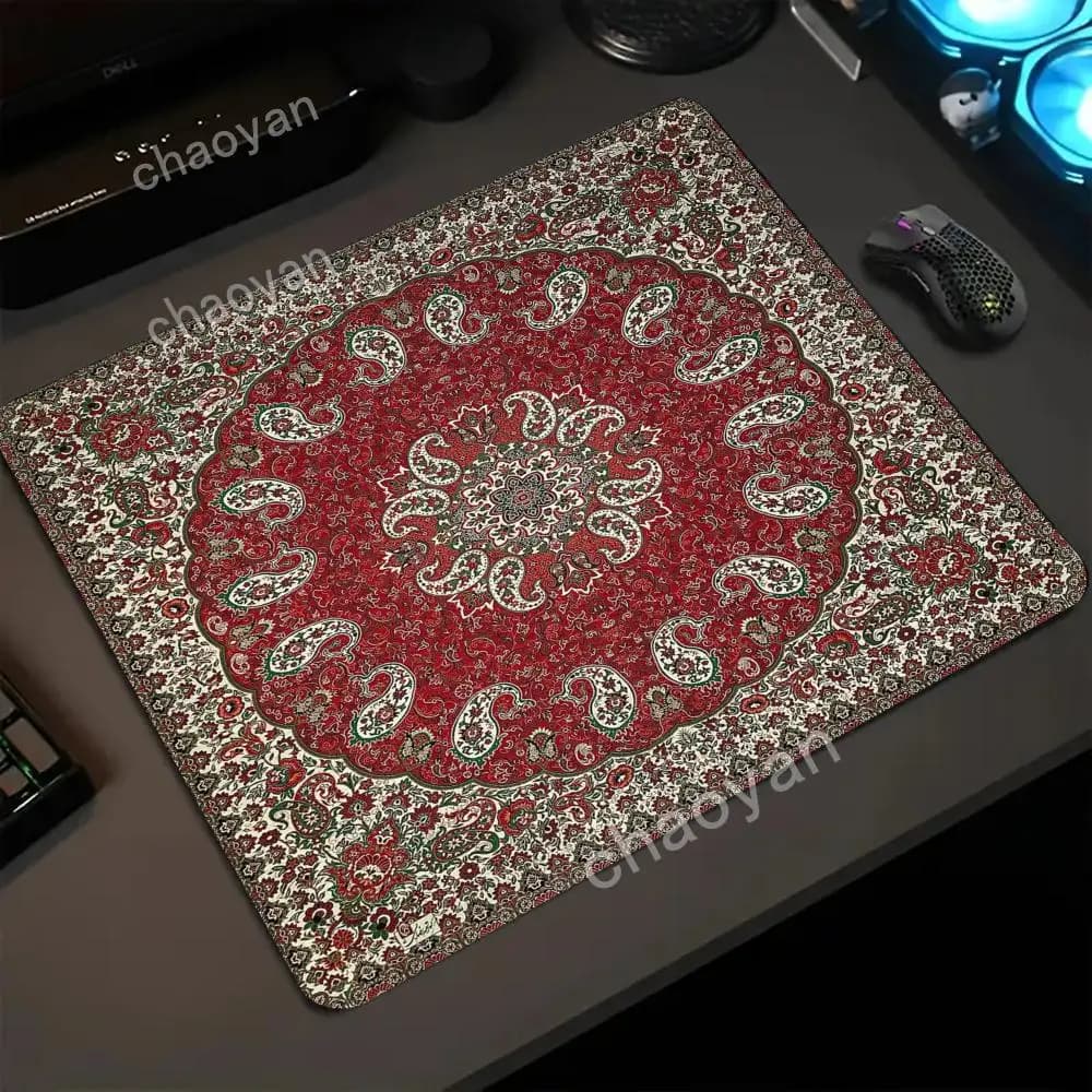 Bellissimo tappeto persiano design tastiera pad tappetino per mouse tastiera da gioco stampa tappetino da tavolo unico per giocatore di gioco